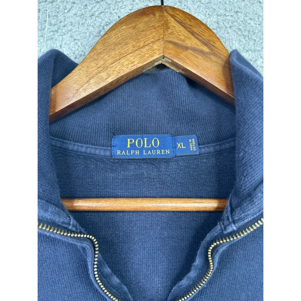 Polo Ralph Lauren 1/4 zip pullover blue xl